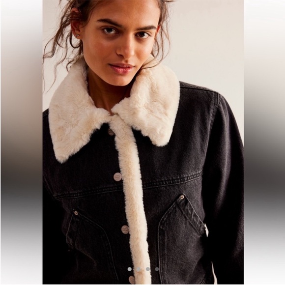 Free people Tia cozy denim jacket - Picture 4 of 12